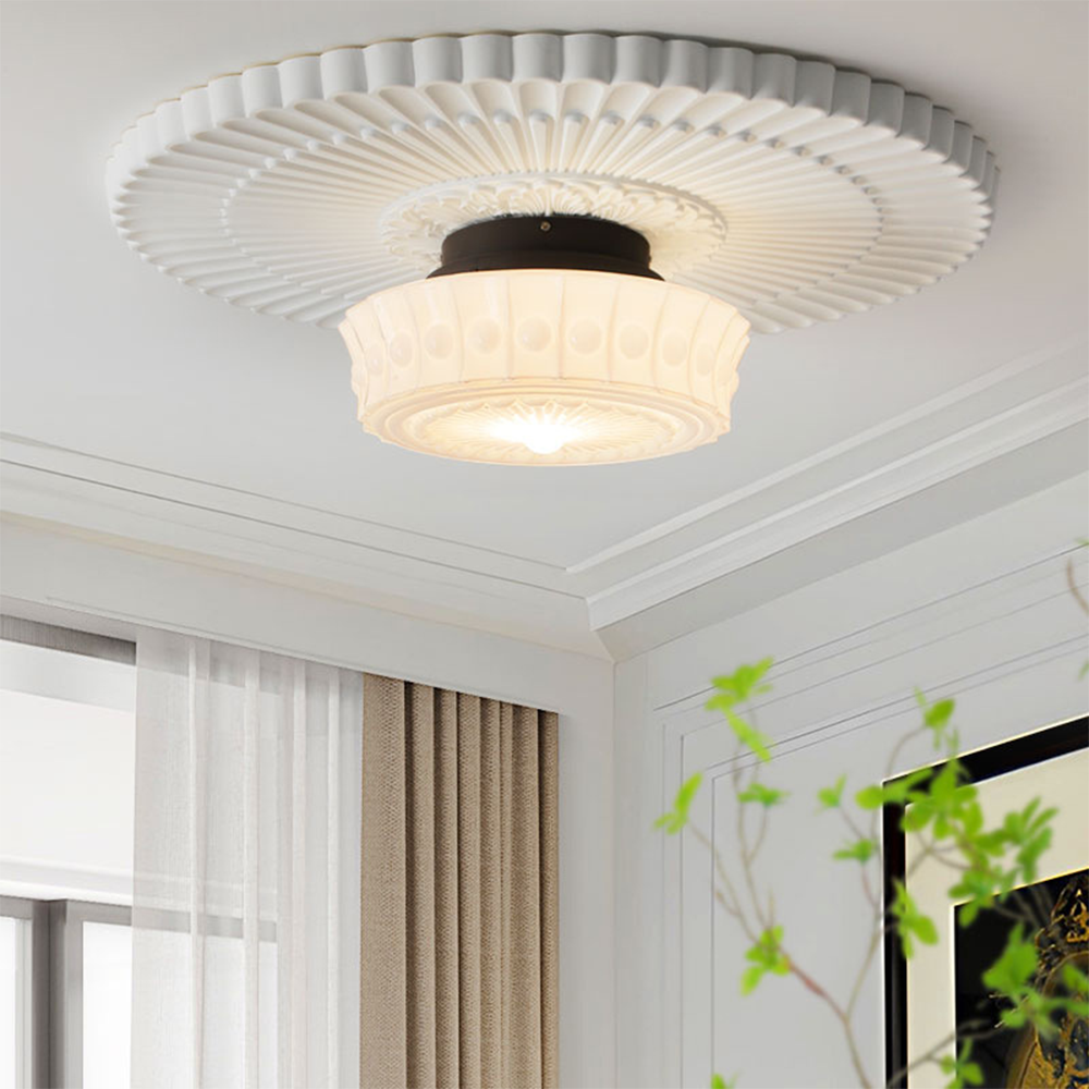 Classic Antique Glass Dome Lamp
