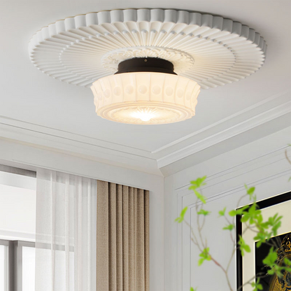 Classic Antique Glass Dome Lamp