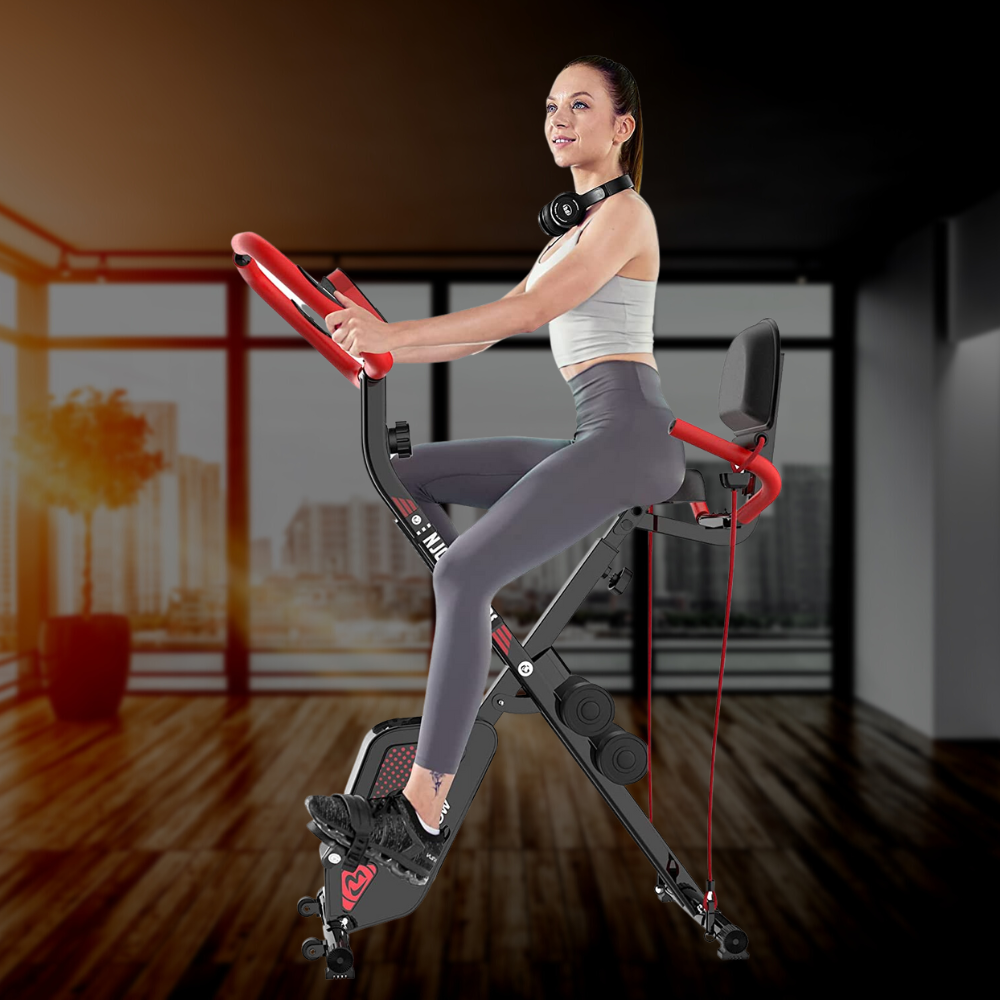Compact Folding Recumbent Exercise Cycle Bike - Halri