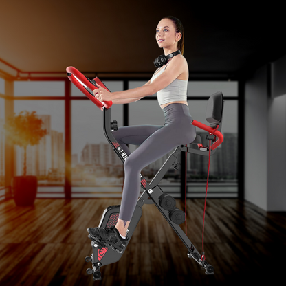 Compact Folding Recumbent Exercise Cycle Bike - Halri