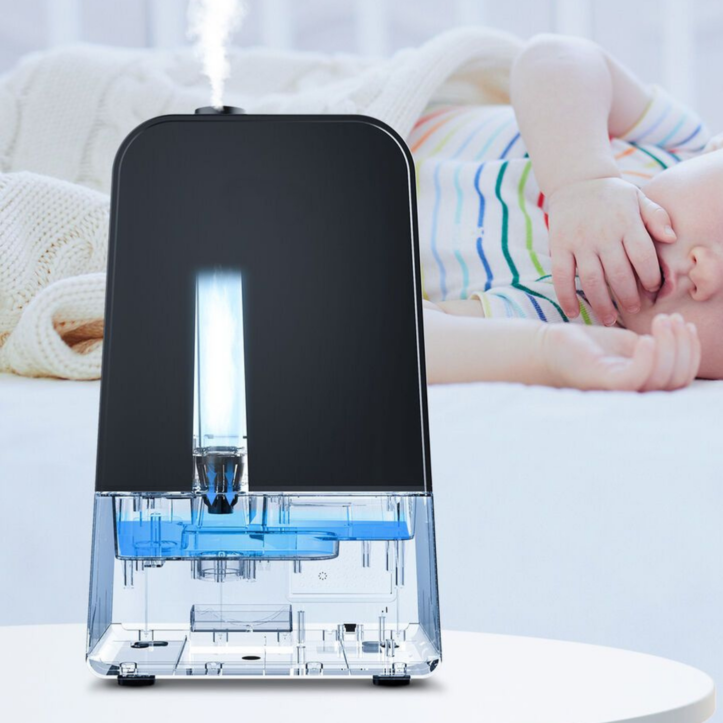 Compact 6L Quiet Home Air Humidifier for Bedroom