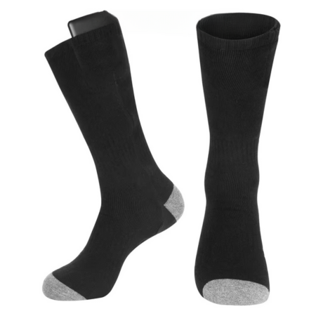 Warme, wiederaufladbare, elektrisch beheizbare Socken für den Winter
