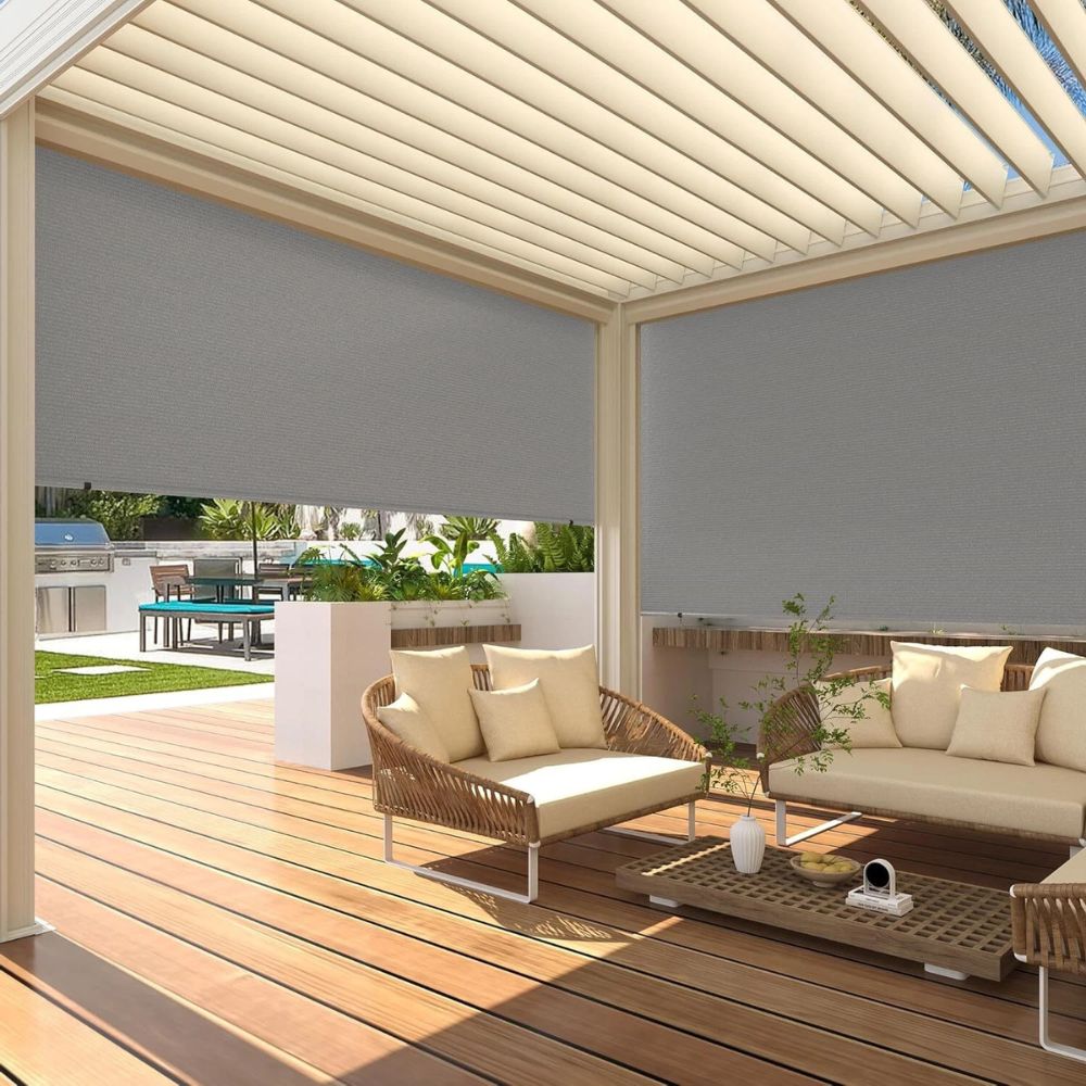 Big Exterior Sunscreen Roller Window Blinds Shades