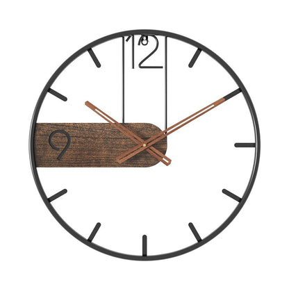 Stylish Wooden Wall Clock - Quiet Modern Home Decor