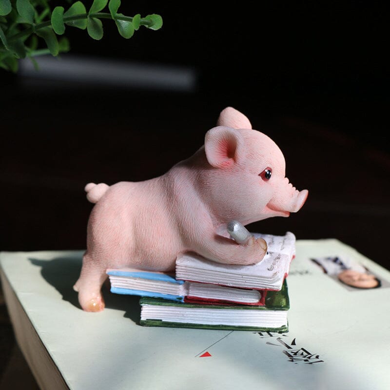 Niedliche Schweinefigur als Dekoration
