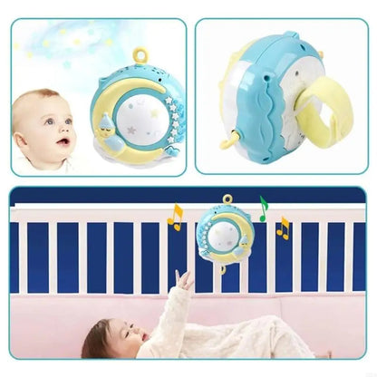 Musical Baby Crib Mobile with Lights and Remote Control