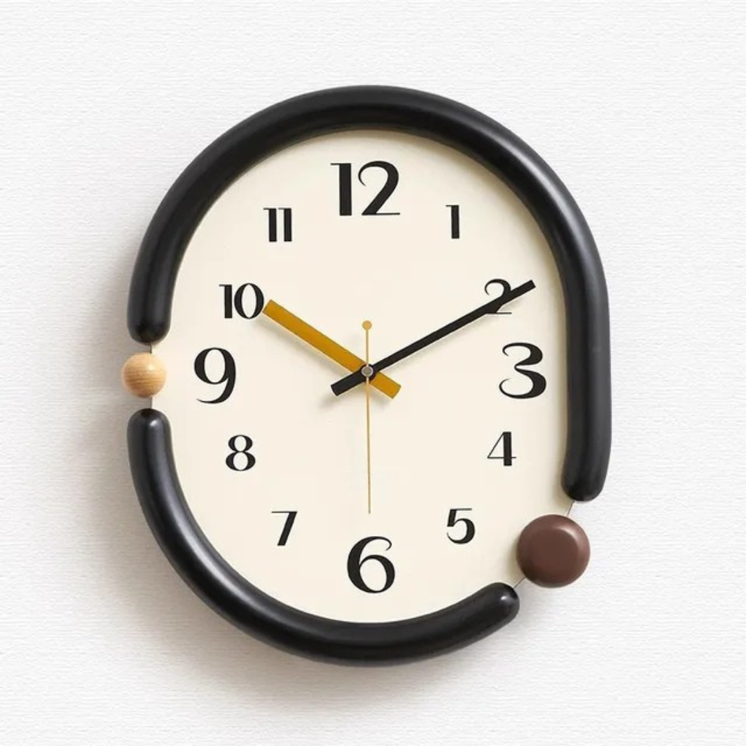 Elegante große Wanduhr