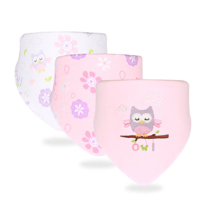 Niedliches Baby-Lätzchen- und Schal-Set – Sanfte Lätzchen mit lustigen Motiven