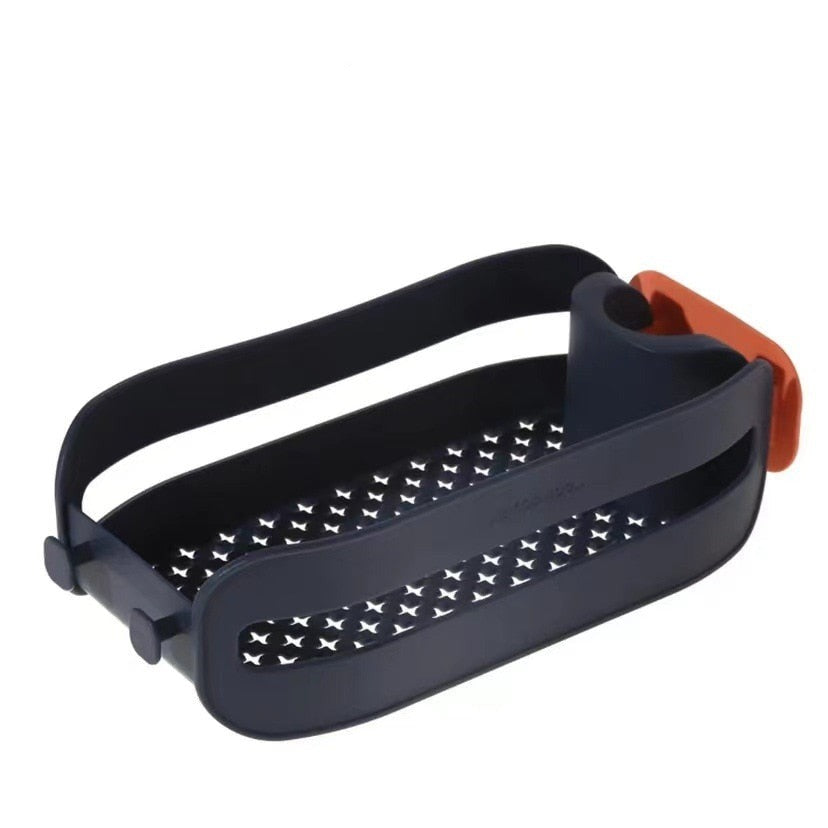 Platzsparender Spülbecken-Organizer mit Schwammhalter