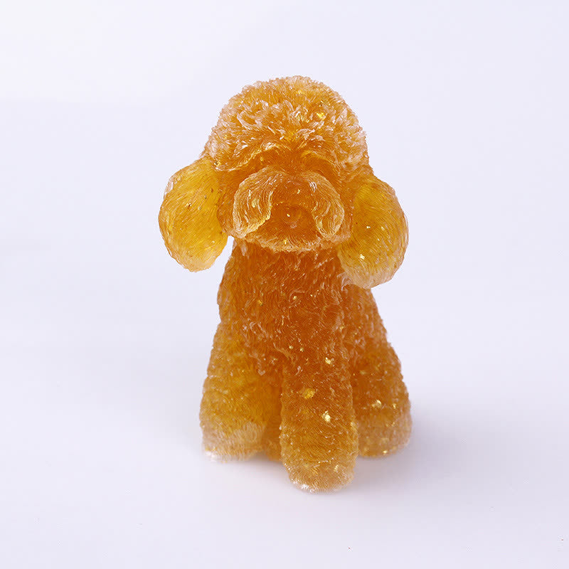 Wunderschöne Hundefigur aus Edelsteinen