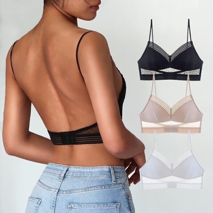 Comfortable Wireless Back Support Bra - Halri