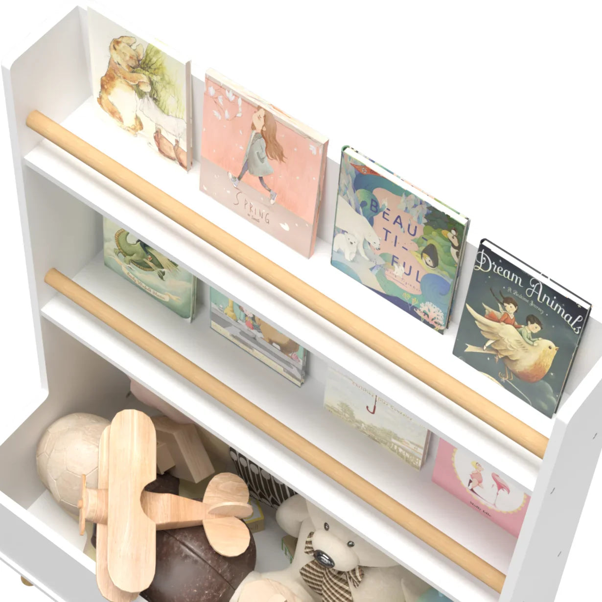 Children's Bookcase And Playroom Organizer