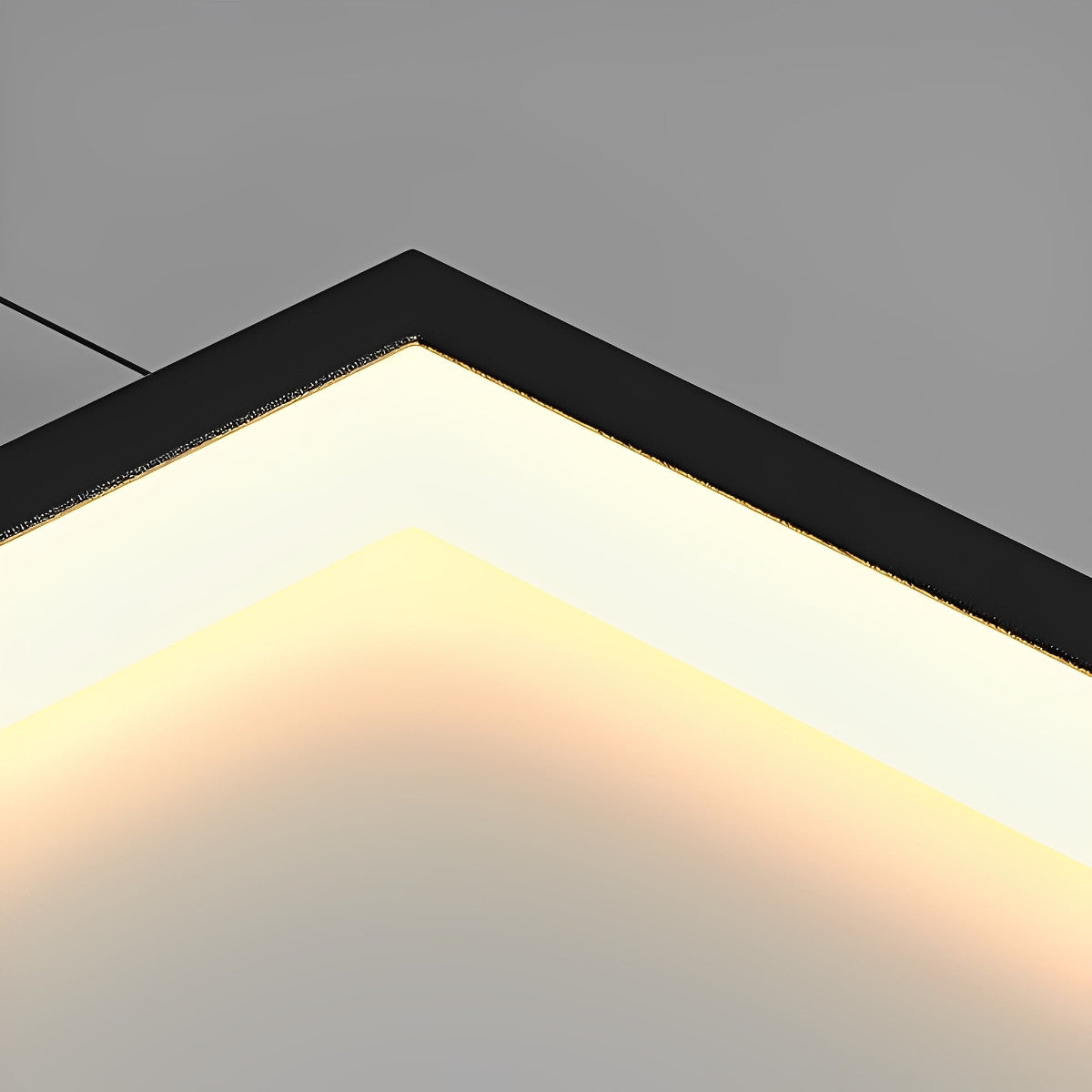 Modern Black Metal LED Staircase Light Fixture