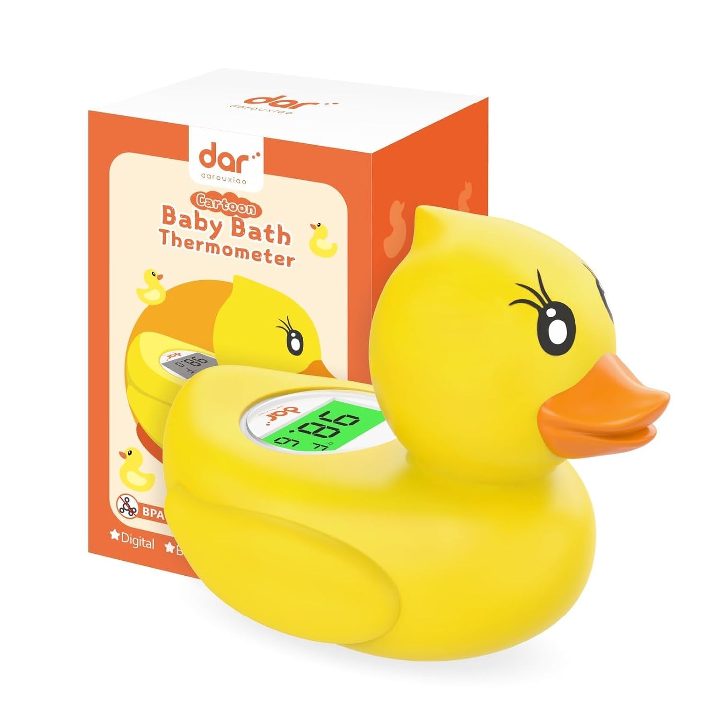 Präzises digitales Babybadewasserthermometer mit Alarmfunktion