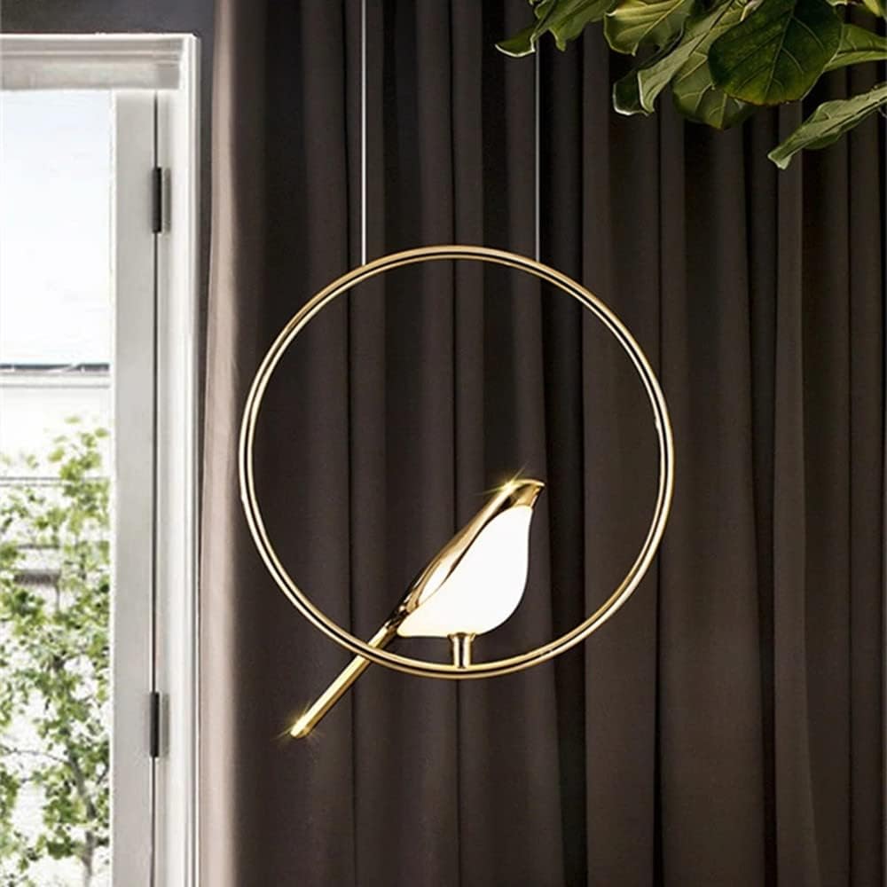 Runde Vogel-Pendelleuchte