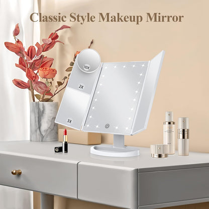 Portable LED Travel Makeup Mirror