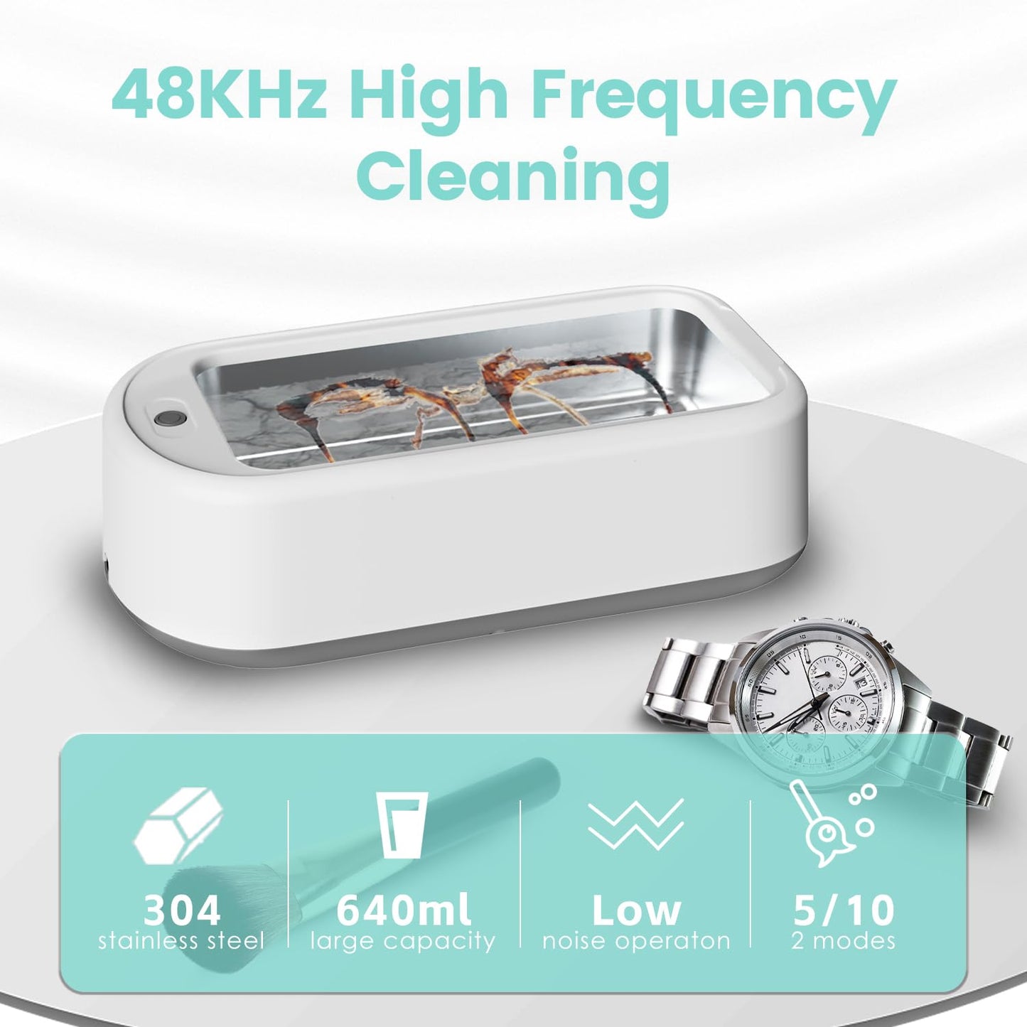 Compact Sonic Jewelry Cleaning Device