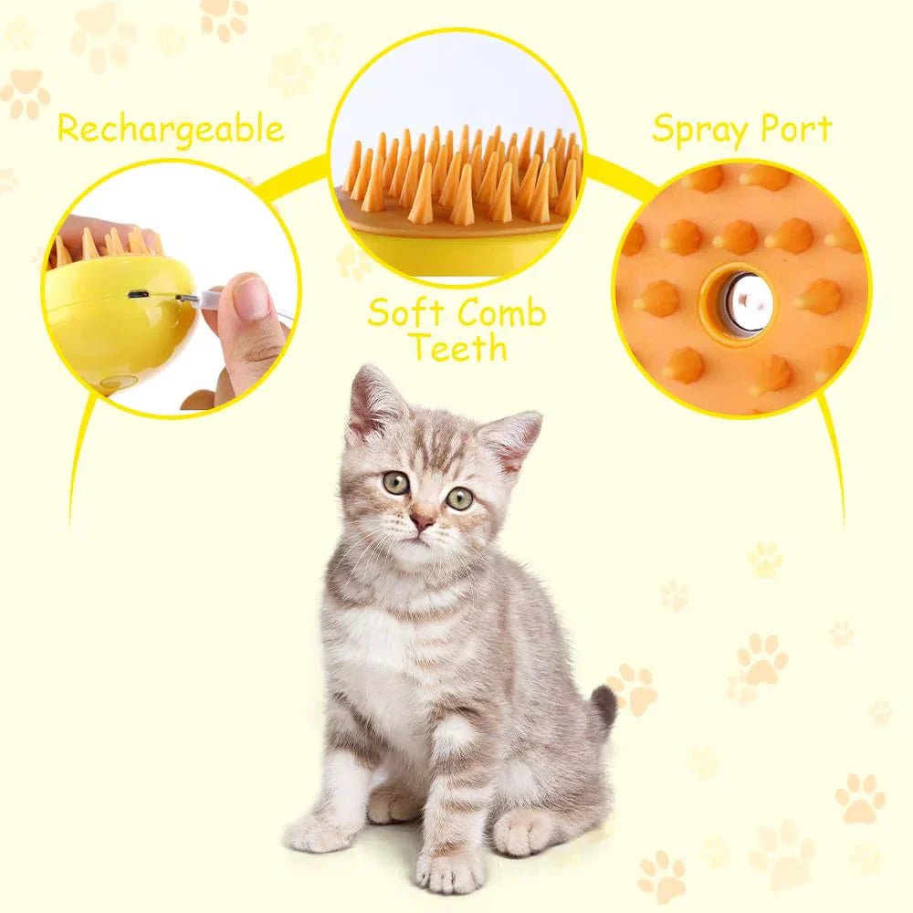 Gentle Rechargeable Pet Grooming Brush
