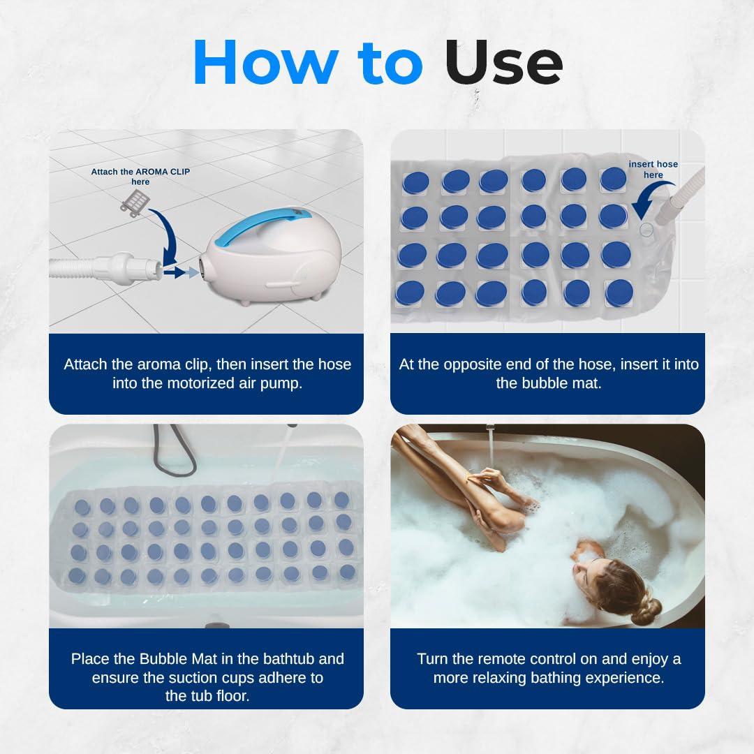 Relaxing Bath Massage Non Slip Mat Pad