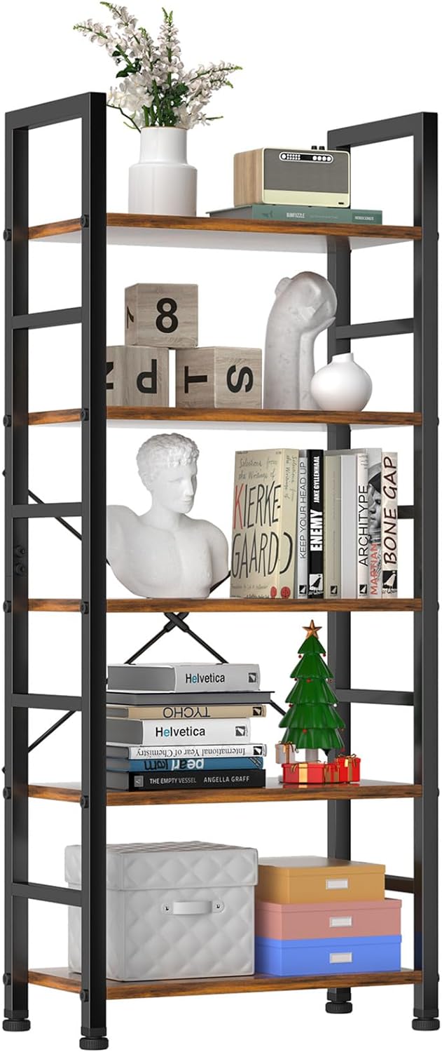 Tall 5 Shelf Book Storage - Halri