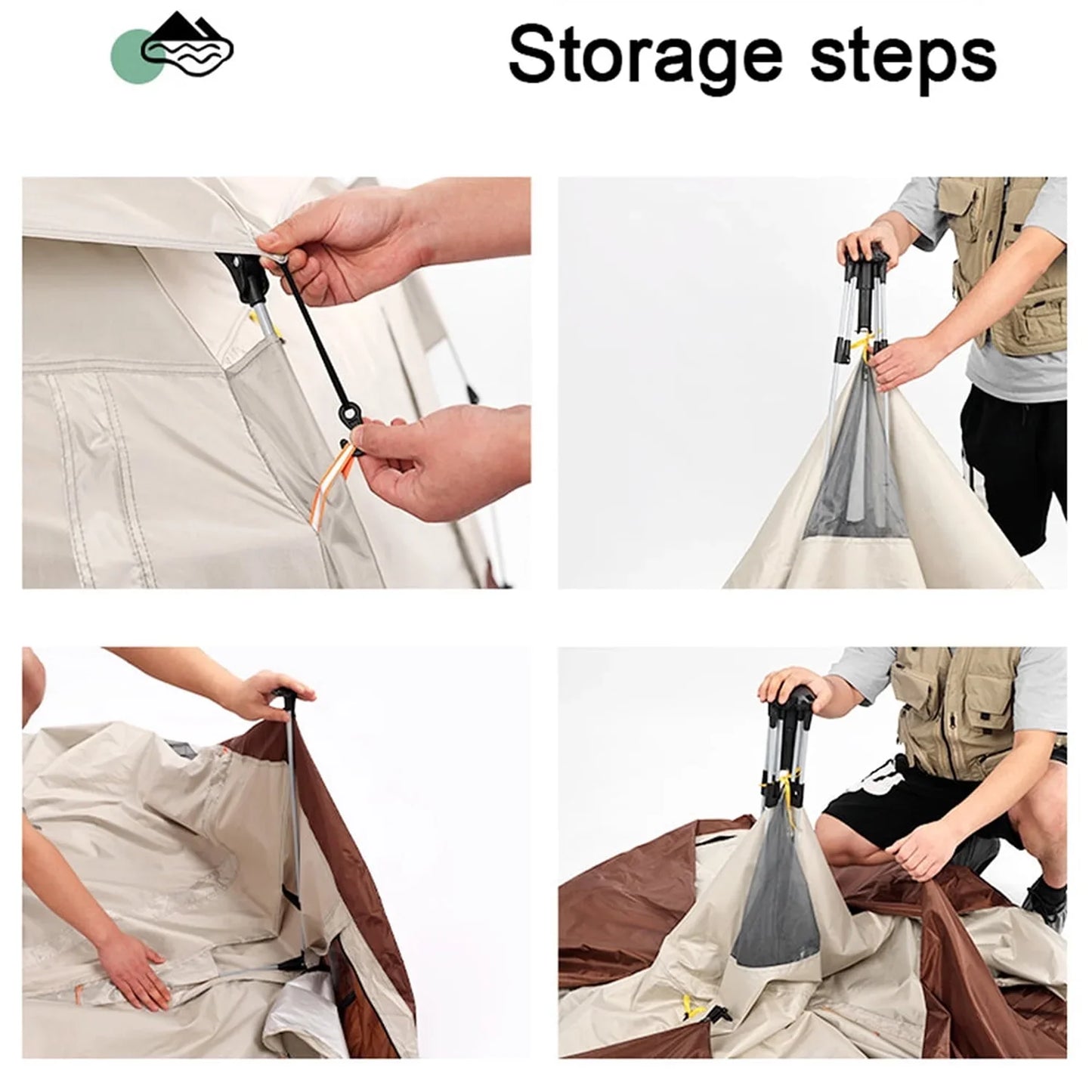Quick Setup Family Camping Pop Up Tents For 4