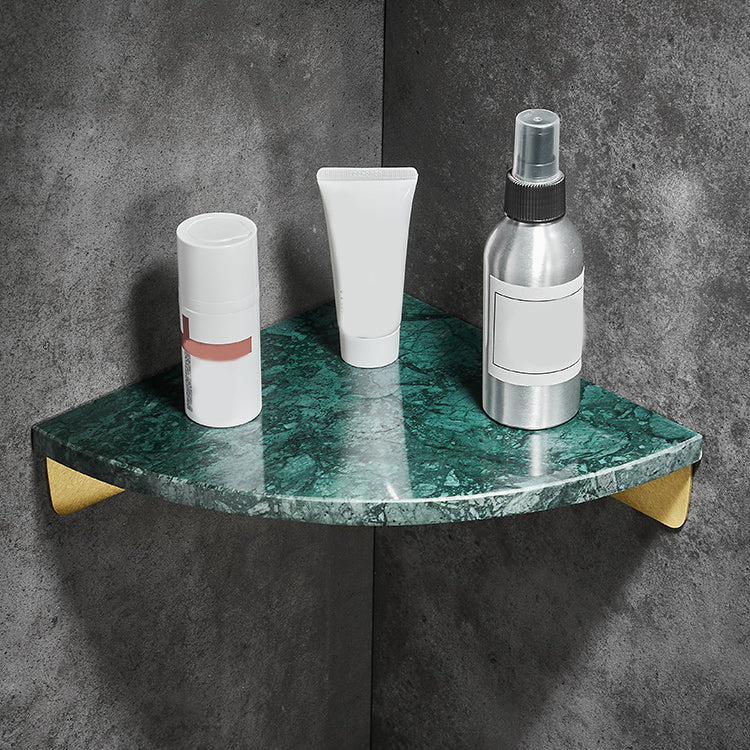 Luxuriöses Badezimmer-Accessoire-Set aus Marmor, modernes Metallregal