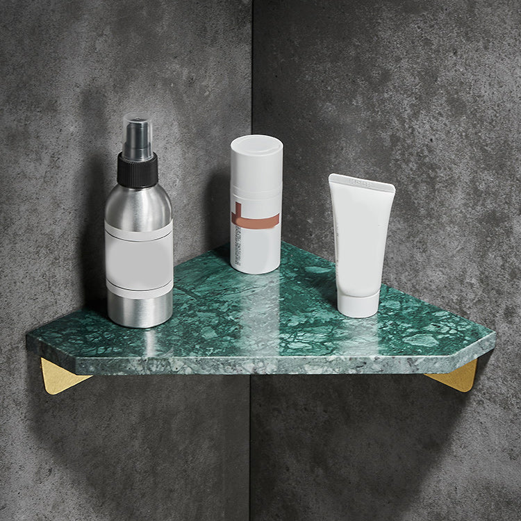Luxuriöses Badezimmer-Accessoire-Set aus Marmor, modernes Metallregal