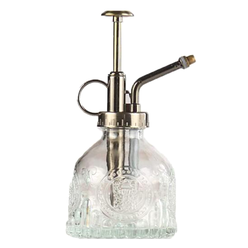Pflanzsprühflasche aus Glas im Retro-Stil