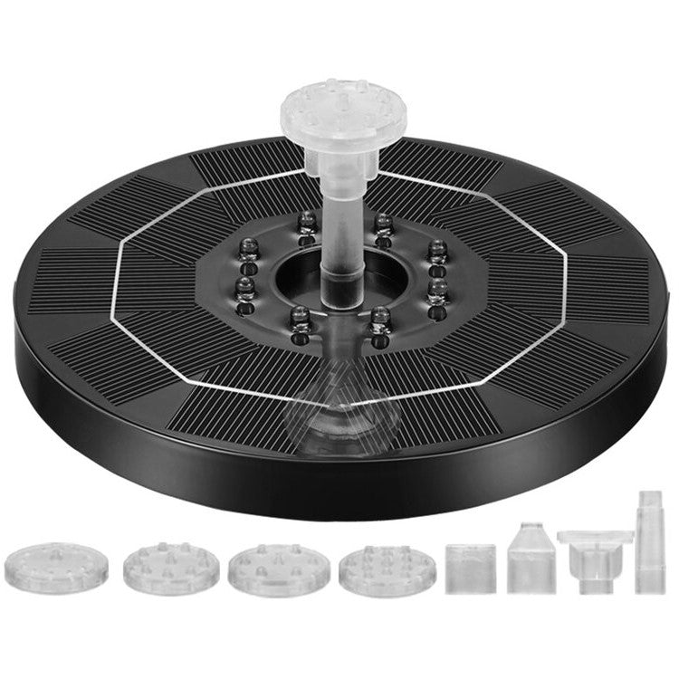 Solar Powered Fountain Pump with LED Light Show