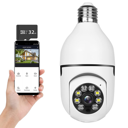 Wireless Home Security Camera Light Bulb