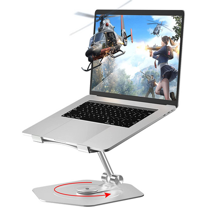 Adjustable Height Laptop Stand with 360 Rotation