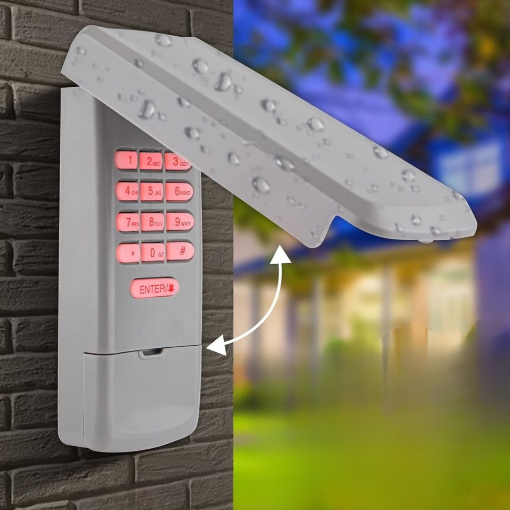 Easy Install Garage Door Keypad Opener Control