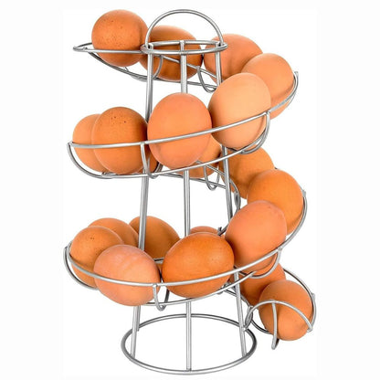 Space Saving Egg Tray Storage Organizer Rack