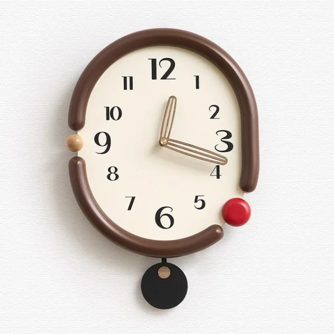 Elegante große Wanduhr