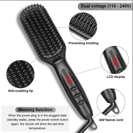 Advanced Hair Straightening Brush Tool