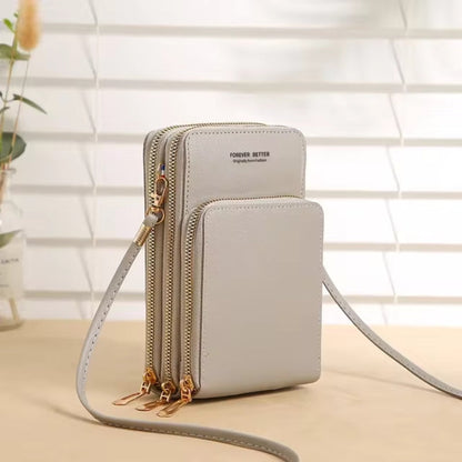 Vintage Leder-Handytasche Umhängetasche