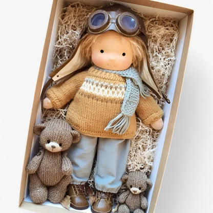 Artistic Wooden Doll for Creative Kids Play