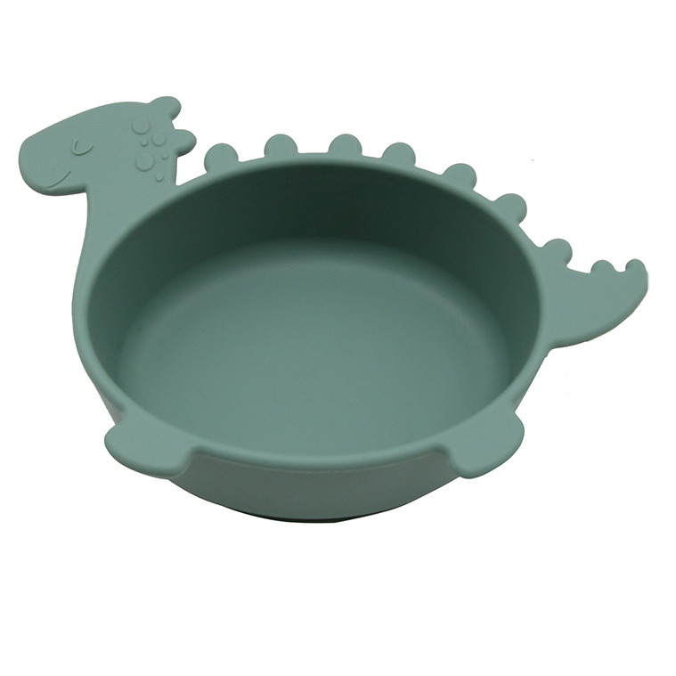 Weiche Silikon-Kinderschüssel – Babyschale in Dinosaurierform