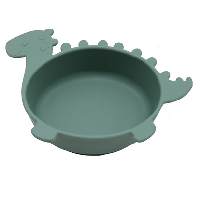 Weiche Silikon-Kinderschüssel – Babyschale in Dinosaurierform