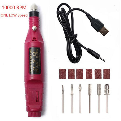 Compact Nail Drill Electric Manicure Kit