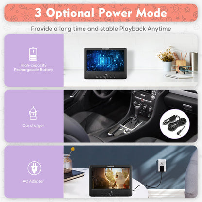 Portable Car Backseat DVD Player