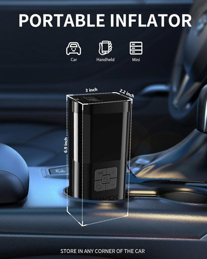 Compact Auto Air Pump Tire Inflator Kit