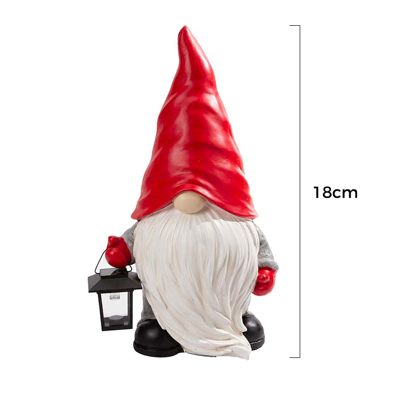 Solarbetriebene Winter-Schneemann-Laterne 