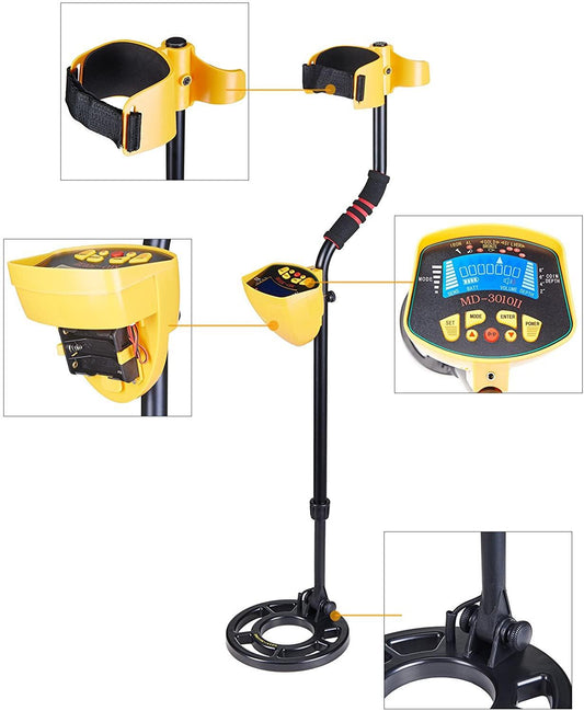Advanced Gold Finder Metal Detector with LCD Screen - Halri