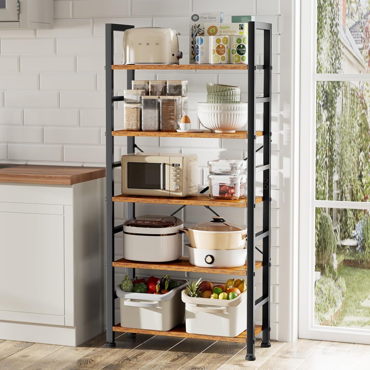 Tall 5 Shelf Book Storage