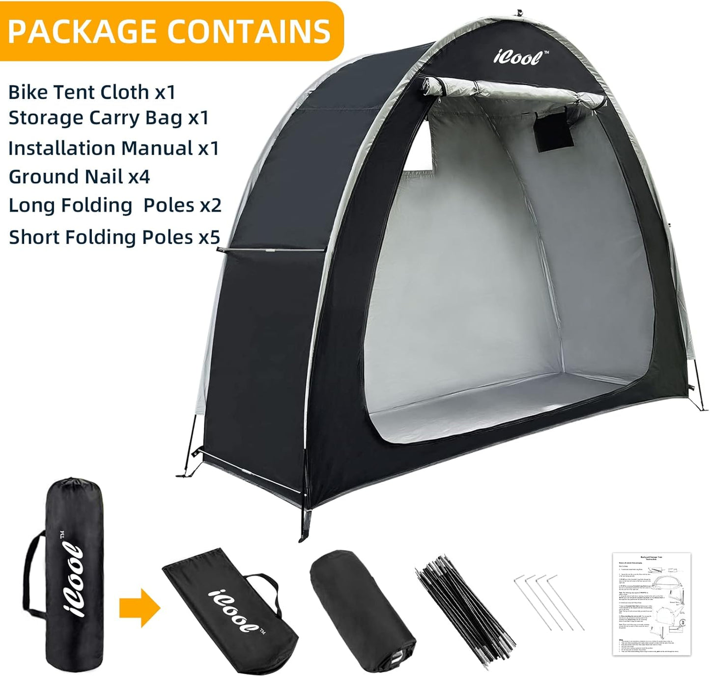 Portable Bicycle Storage Shelter