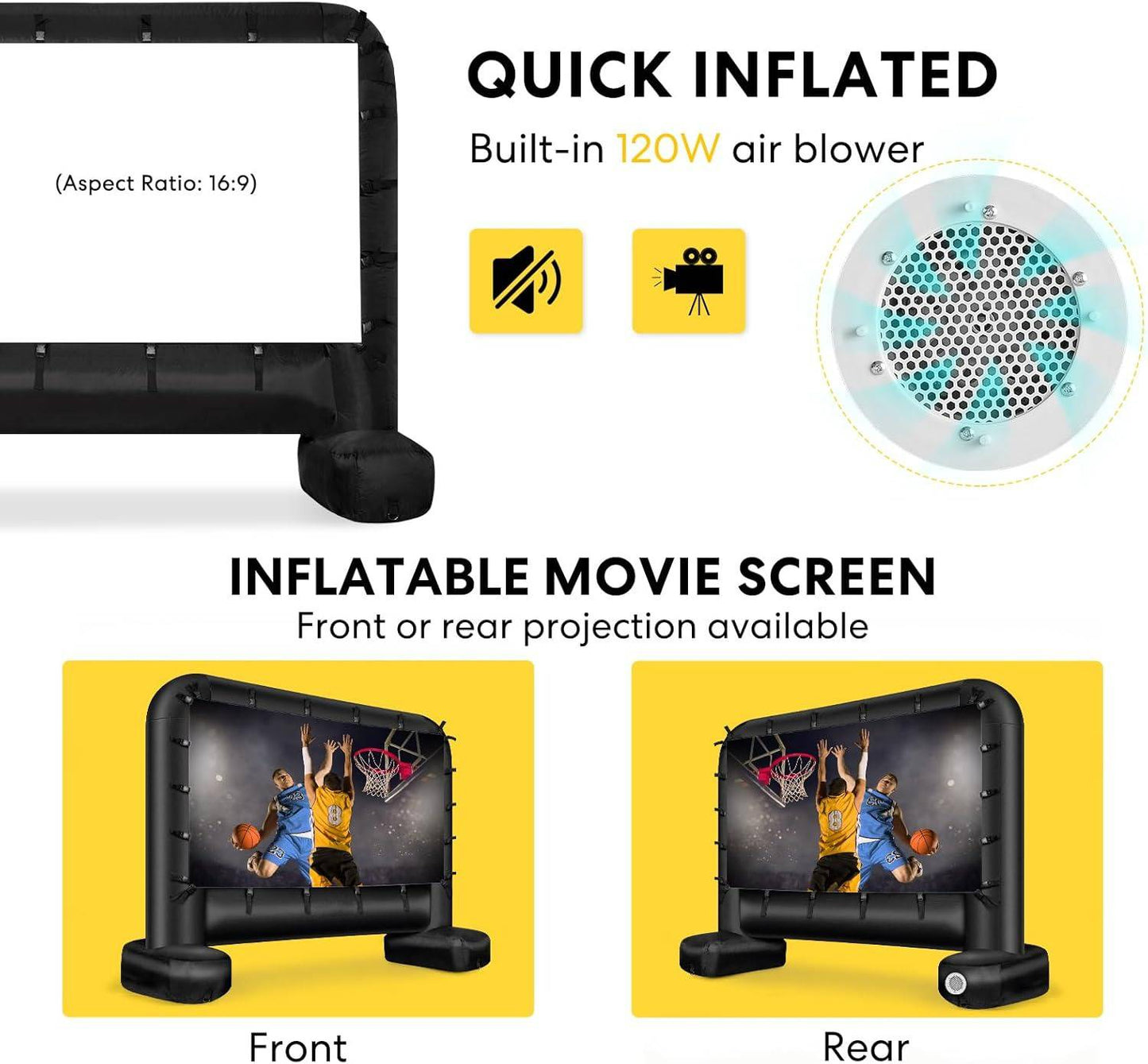 Portable Backyard Movie Projector Screen
