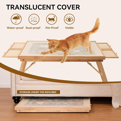 Space Saving Puzzle Desk with Storage