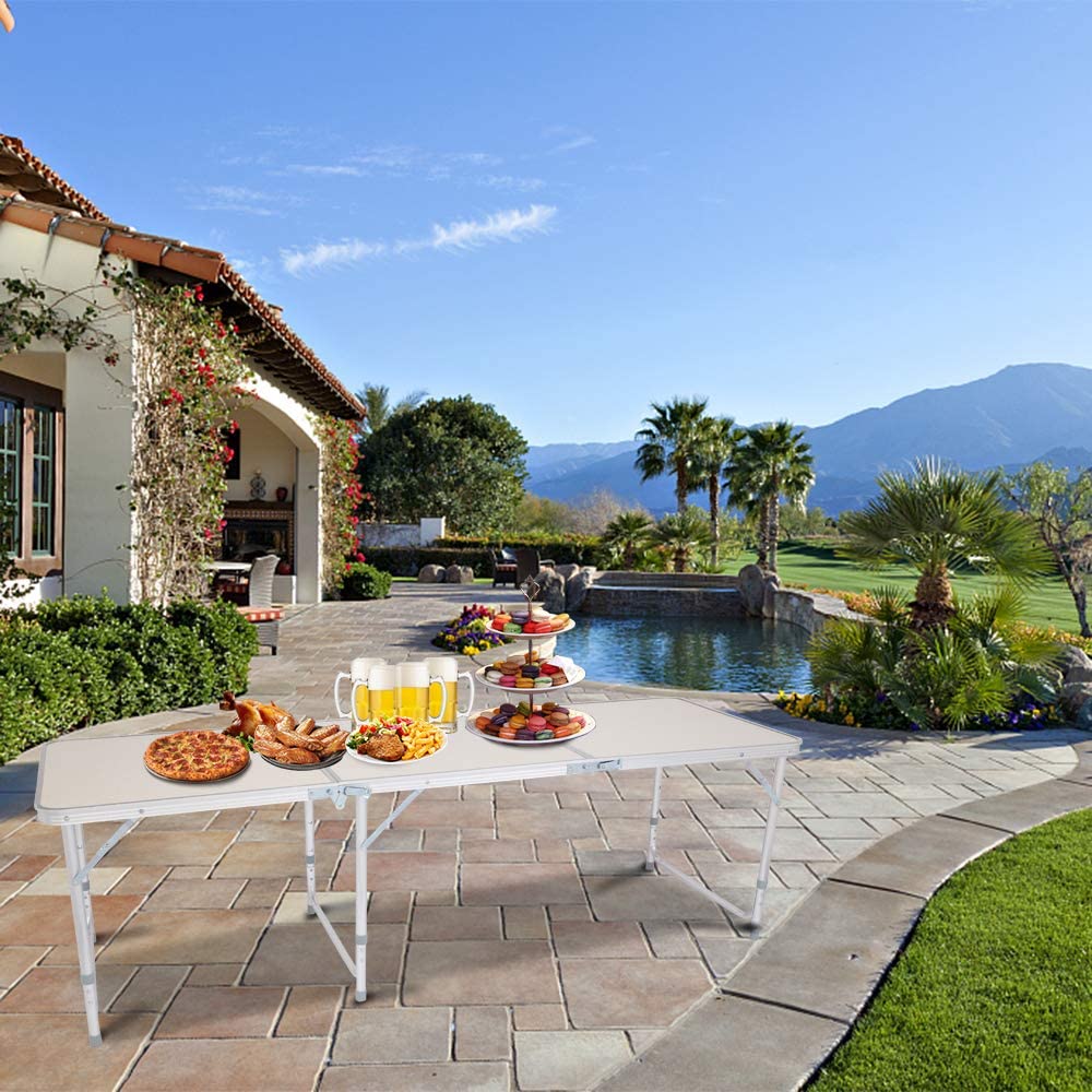 Compact Lightweight Folding Table for Home and Patio