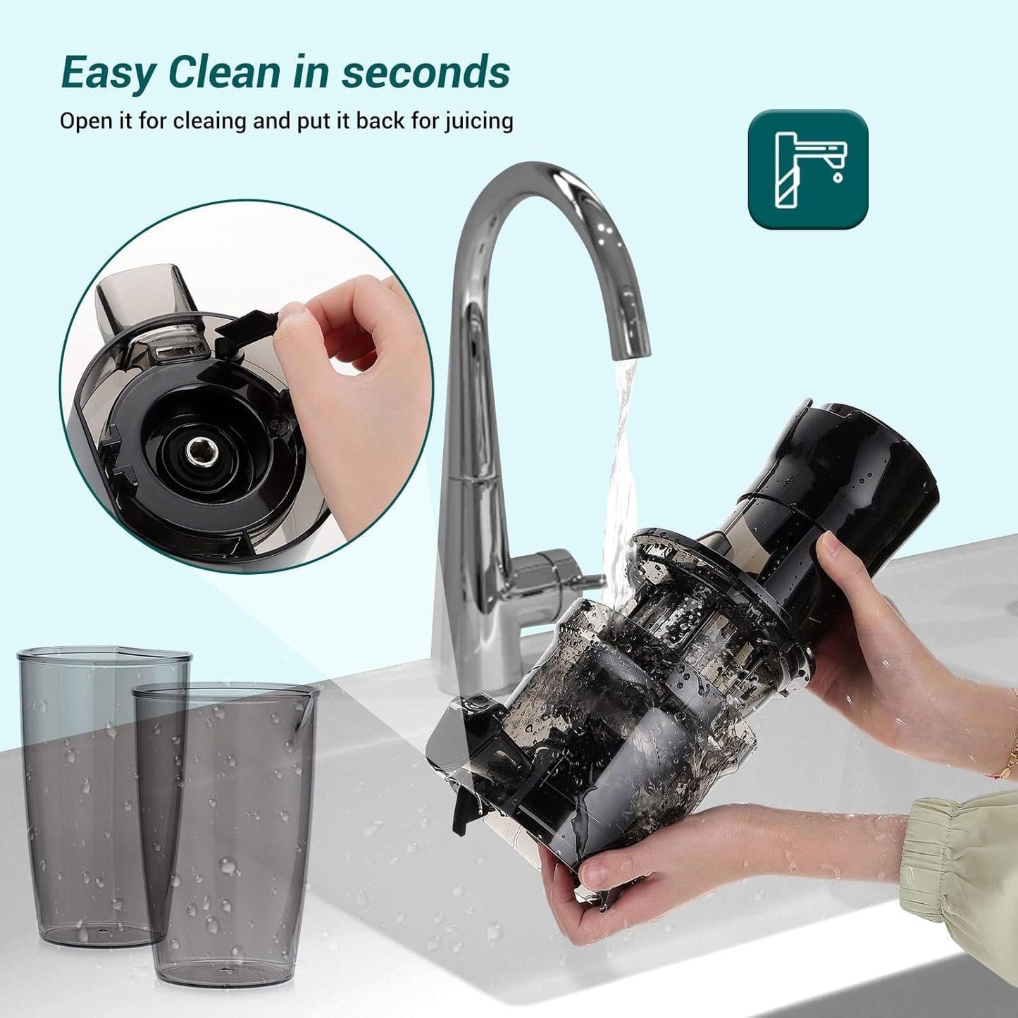 Powerful Slow Masticating Juice Extractor